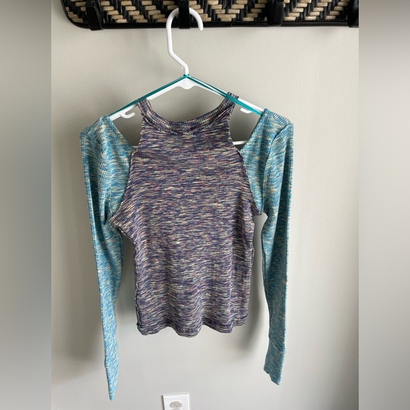 Free People We The Free Out Of Control Top - Combo Blue/Purple - Medium - NWT - Picture 9 of 12